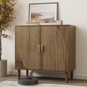 Walnut Sideboard Cabinet,