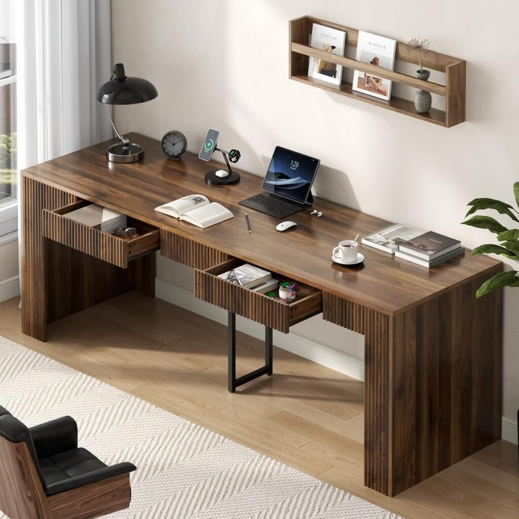 Large Office Desk with 2 Drawer